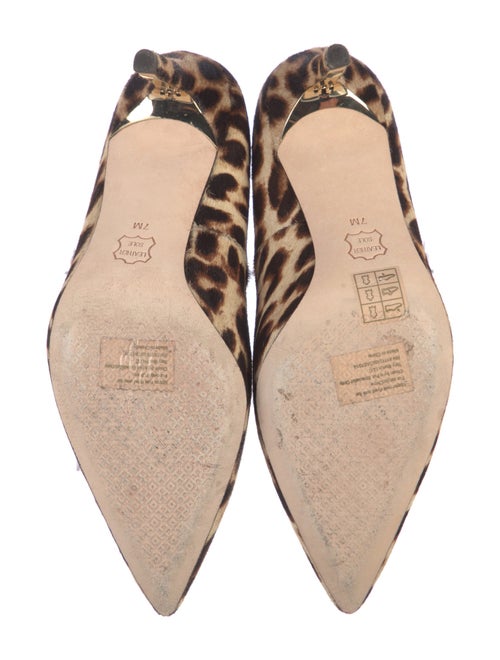 Tory Burch Signature Logo Ponyhair Pumps
