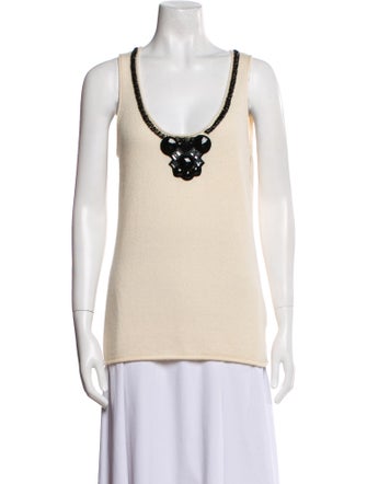 Tory Burch Cashmere Scoop Neck Sweater