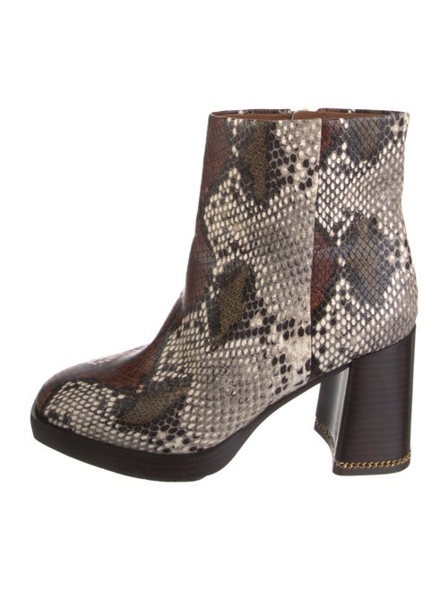 Tory Burch Leather Animal Print Boots
