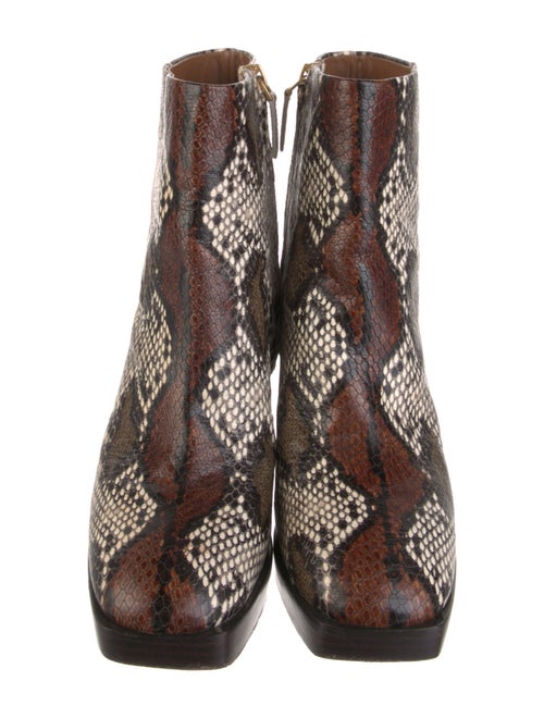 Tory Burch Leather Animal Print Boots