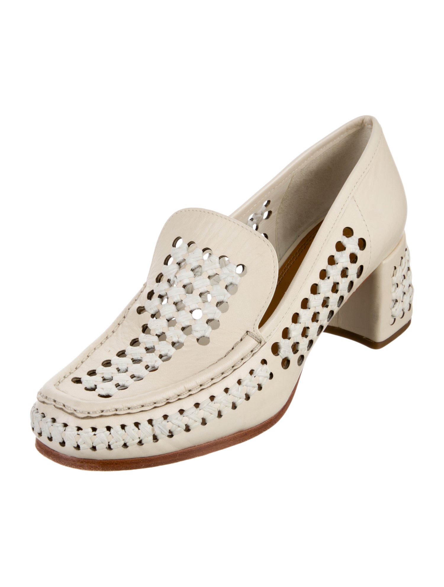 Tory Burch Leather Lasercut Accents Pumps