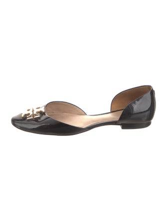 Tory Burch Patent Leather D'Orsay Flats