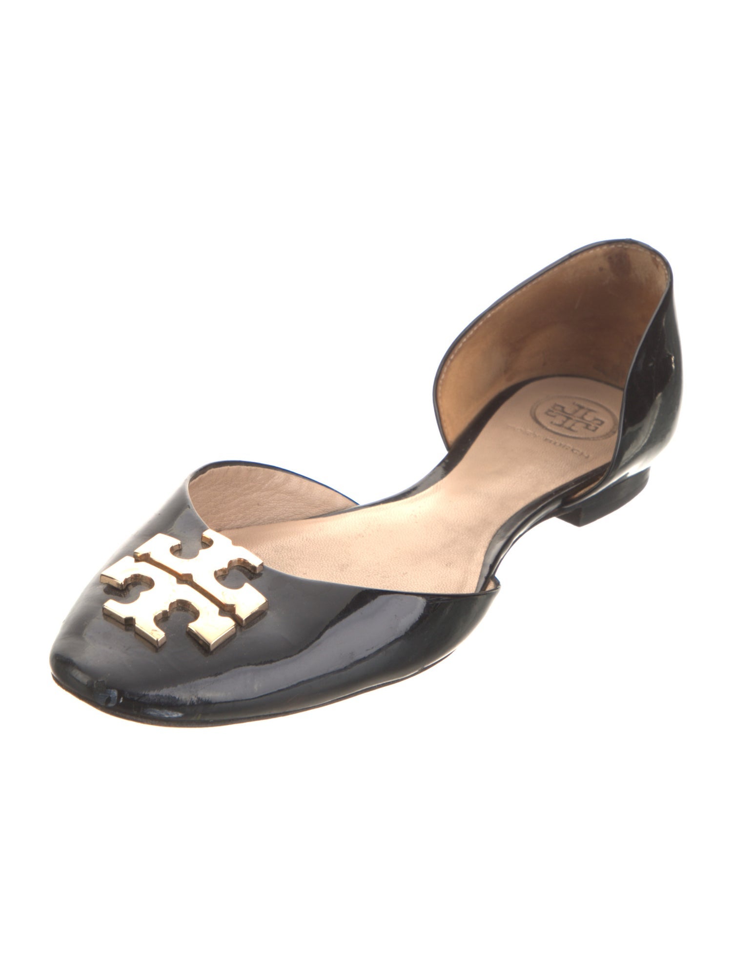 Tory Burch Patent Leather D'Orsay Flats