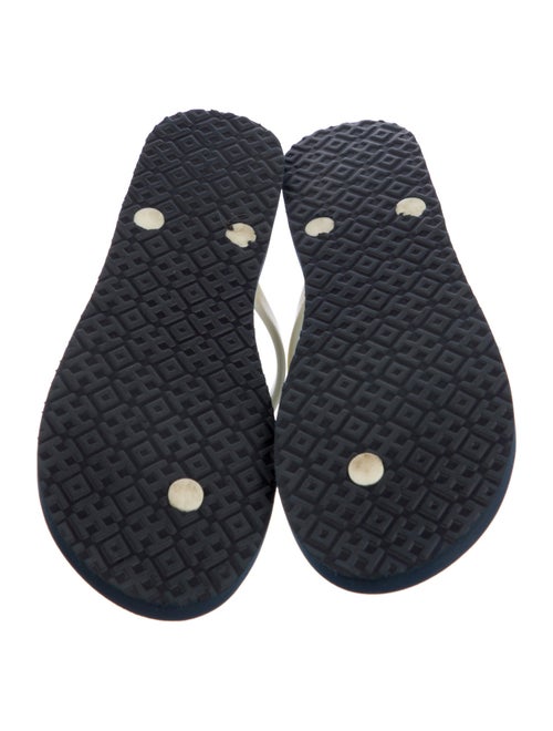Tory Burch Rubber Floral Print Flip Flops