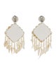 Tory Burch Shell & Mother of Pearl Chandelier Clip-On Earrings
