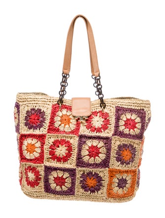 Tory Burch Raffia Tote