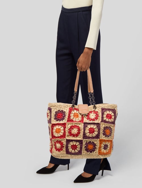 Tory Burch Raffia Tote