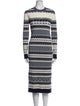 Tory Burch Striped Midi Length Dress