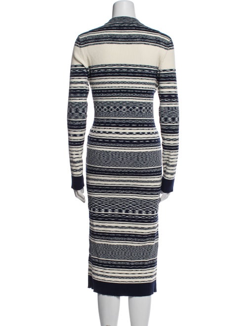 Tory Burch Striped Midi Length Dress