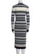 Tory Burch Striped Midi Length Dress