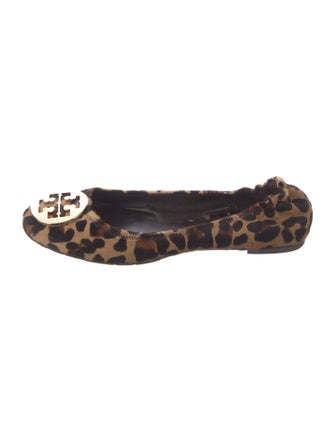 Tory Burch Ponyhair Animal Print Ballet Flats