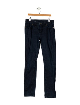 Tory Burch Low-Rise Skinny Leg Jeans