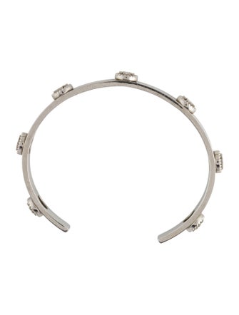 Tory Burch Crystal TT Stud Cuff Bracelet