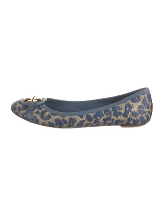 Tory Burch Canvas Printed Flats