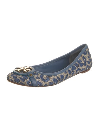 Tory Burch Canvas Printed Flats