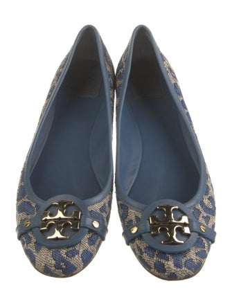 Tory Burch Canvas Printed Flats