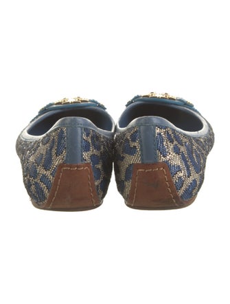 Tory Burch Canvas Printed Flats