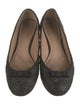 Tory Burch Leather Grosgrain Trim Ballet Flats