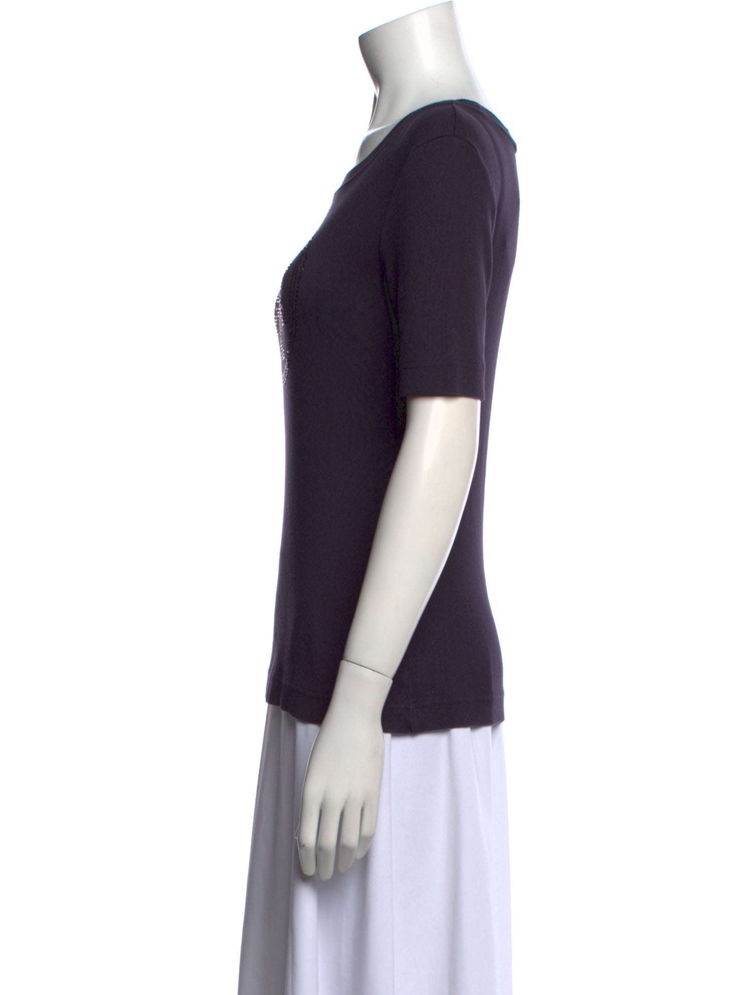 Tory Burch Graphic Print Scoop Neck T-Shirt