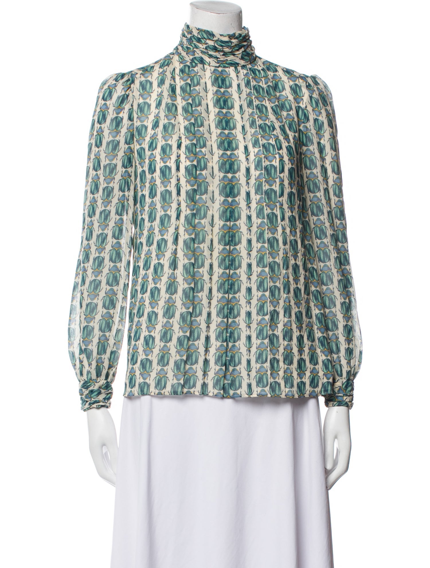 Tory Burch Silk Printed Blouse