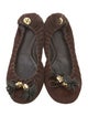 Tory Burch Ponyhair Tassel Accents Ballet Flats
