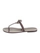 Tory Burch Rubber T-Strap Sandals
