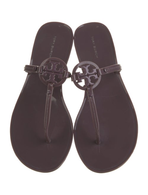 Tory Burch Rubber T-Strap Sandals