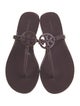 Tory Burch Rubber T-Strap Sandals