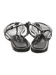 Tory Burch Patent Leather Printed Flip Flops