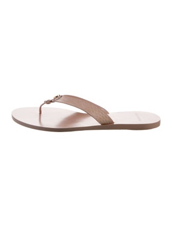 Tory Burch Leather Flip Flops