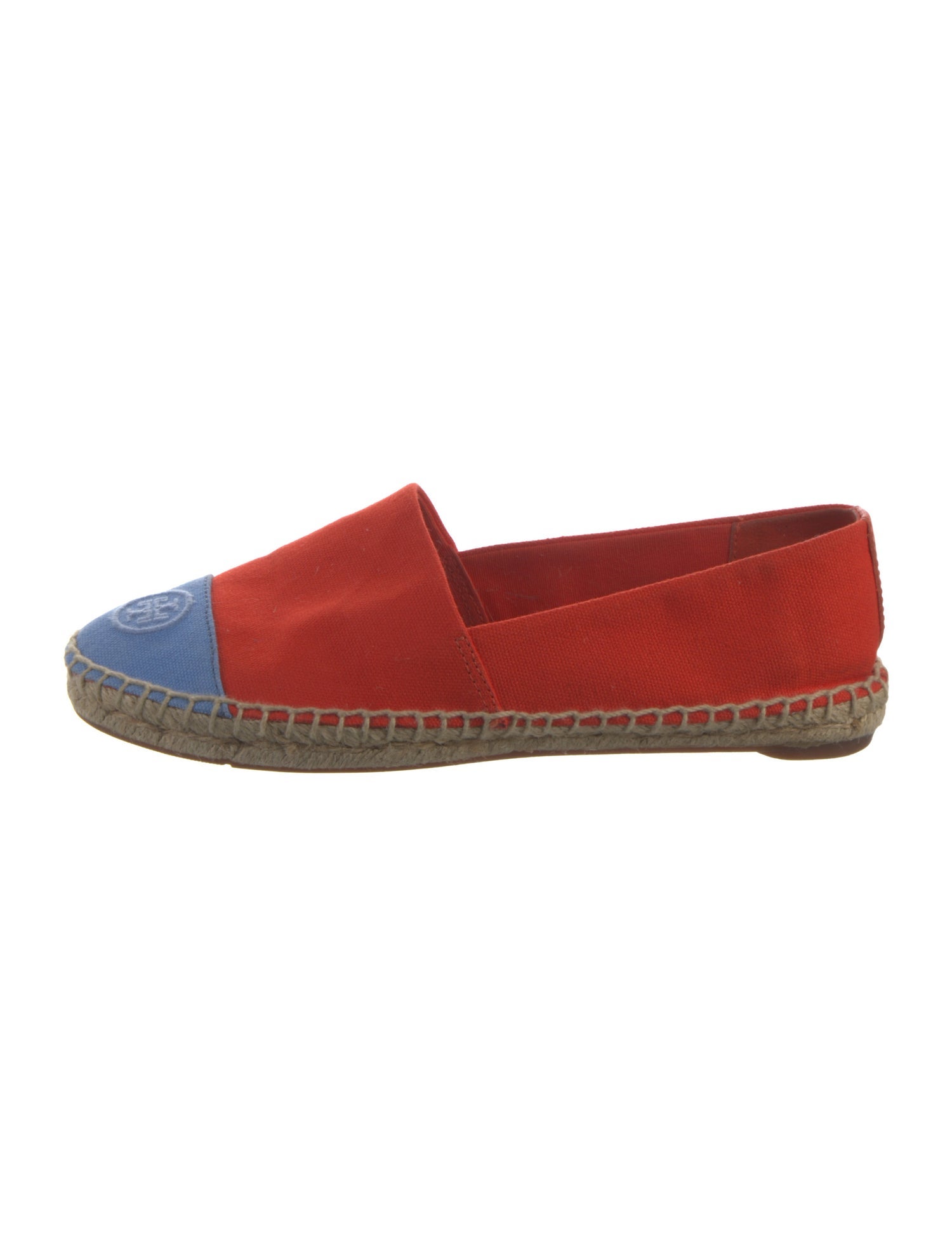 Tory Burch Canvas Colorblock Pattern Espadrilles