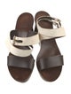 Tory Burch Leather Leather Trim Embellishment Sandals