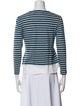 Tory Burch Linen Striped Crop Top
