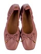 Tory Burch Leather Bow Accents Ballet Flats