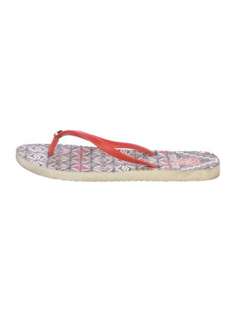 Tory Burch PVC Printed Flip Flops