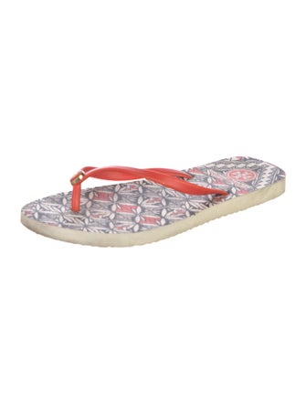 Tory Burch PVC Printed Flip Flops