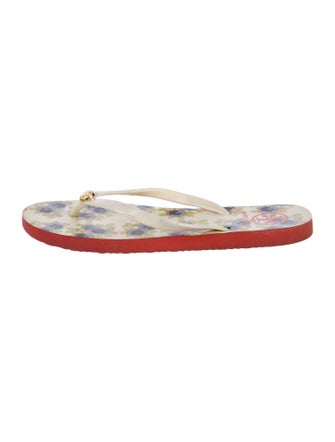 Tory Burch Rubber Printed Flip Flops