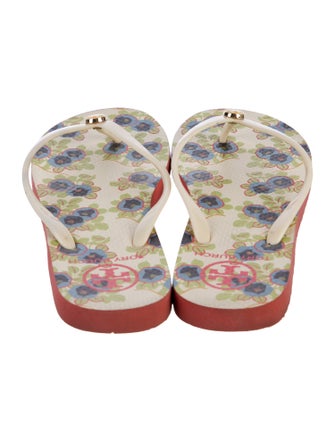 Tory Burch Rubber Printed Flip Flops
