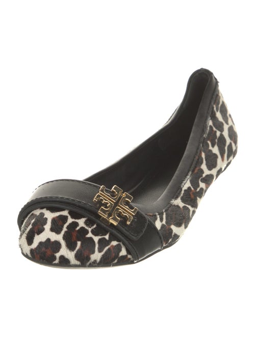Tory Burch Ponyhair Animal Print Ballet Flats