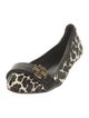 Tory Burch Ponyhair Animal Print Ballet Flats