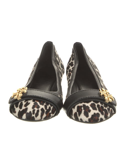 Tory Burch Ponyhair Animal Print Ballet Flats