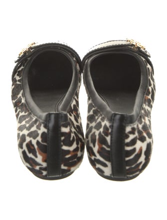 Tory Burch Ponyhair Animal Print Ballet Flats