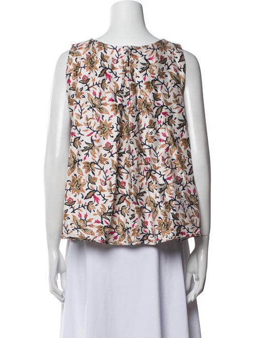 Tory Burch Silk Floral Print Top