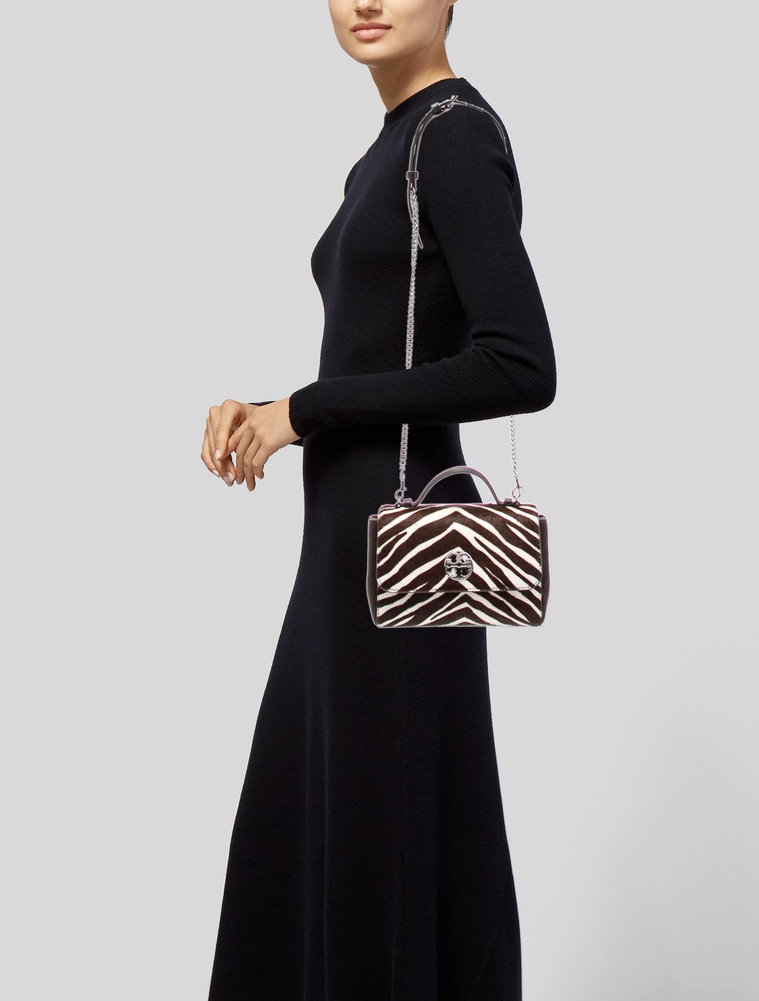 Tory Burch Ponyhair Top Handle Bag