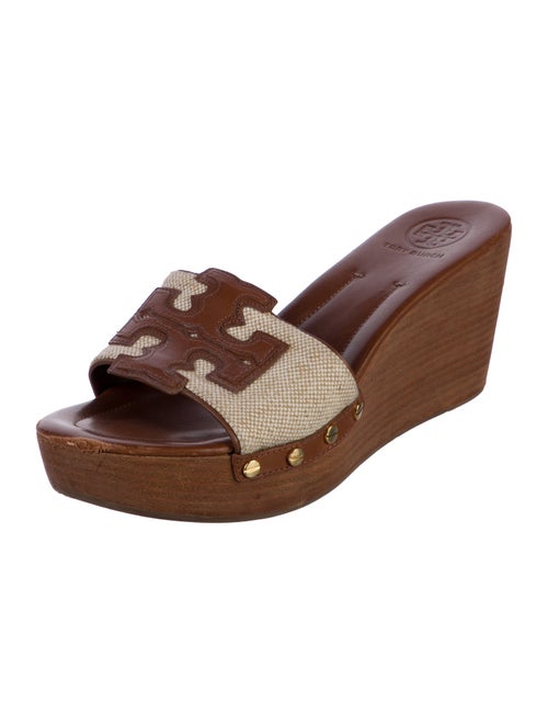 Tory Burch Leather Printed Slides