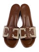 Tory Burch Leather Printed Slides