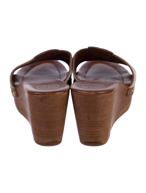 Tory Burch Leather Printed Slides