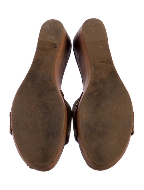 Tory Burch Leather Printed Slides