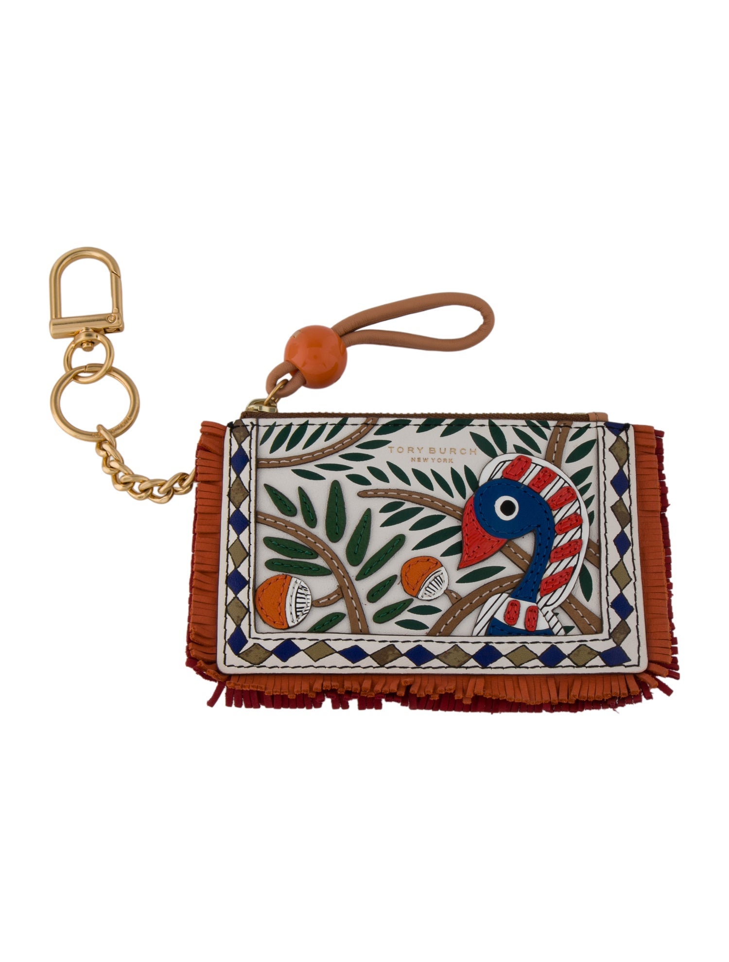 Tory Burch Leather Printed Wristlet