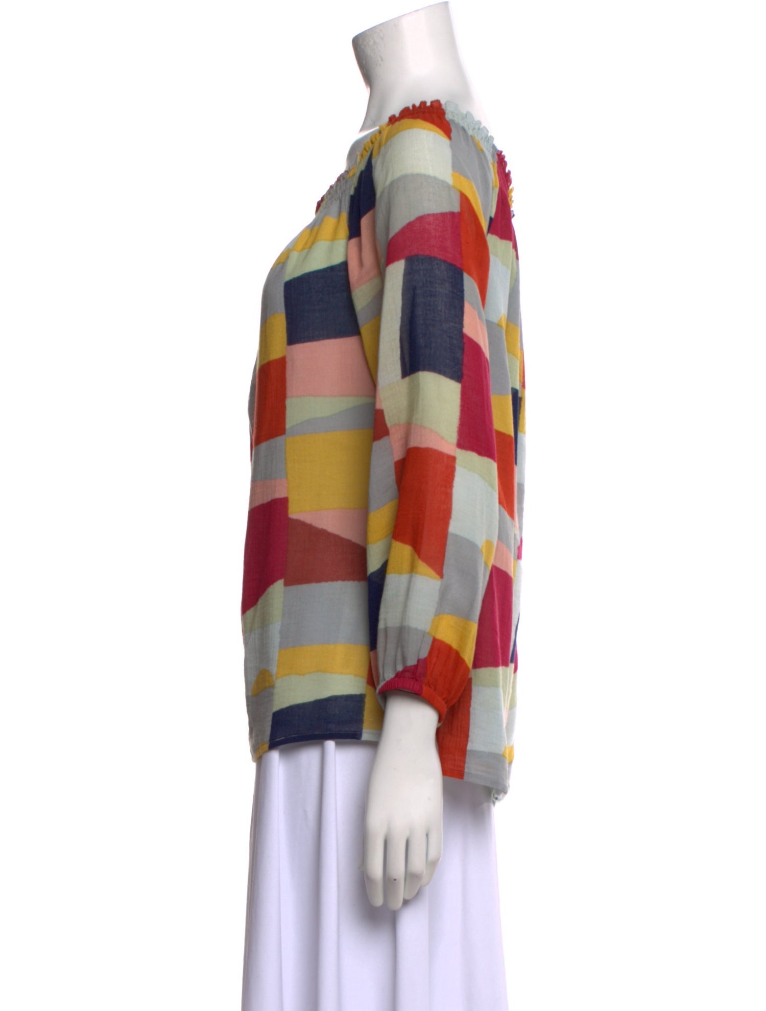 Tory Burch Printed Scoop Neck Blouse